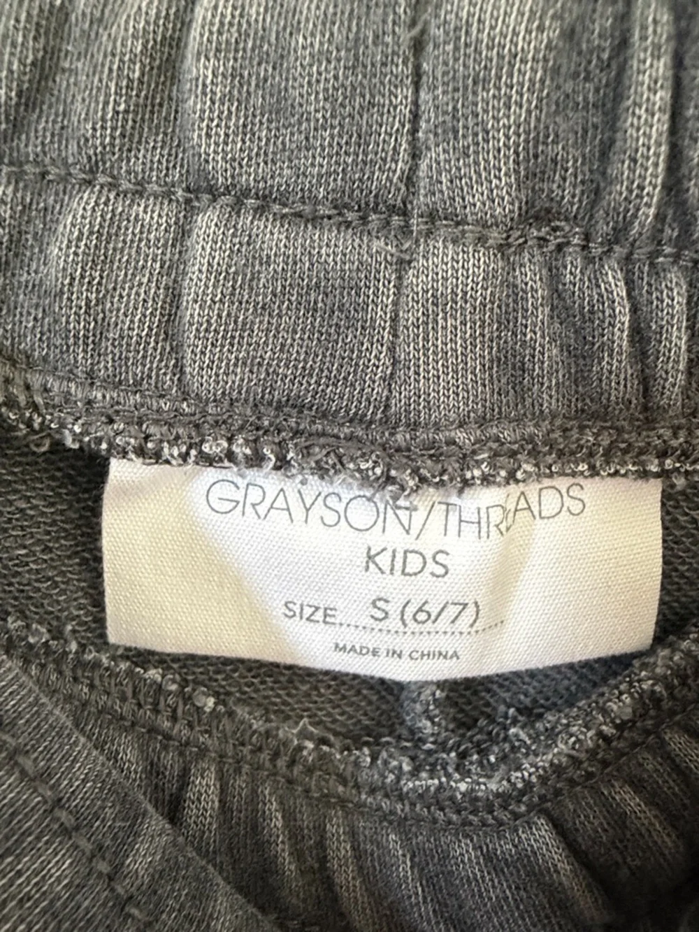 Grayson Threads Kids Gray Ribbed Sweatshirt - Picture 2 of 5